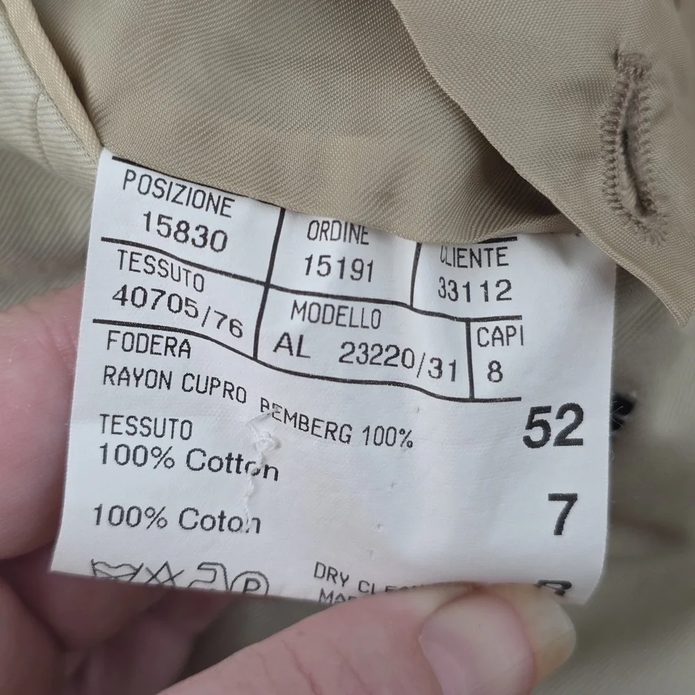 canali holt renfrew beige blazer cotton Men Sz 44 Unstructured